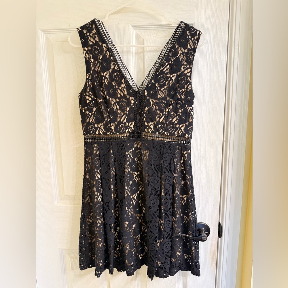 Elegant Black Lace Dress Francesca’s